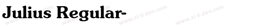 Julius Regular字体转换